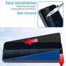 Installing anti-scratch privacy screen on a Nokia phone. Easy press application