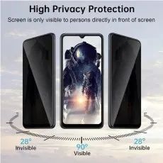 Motorola Moto One Fusion screen displaying full visibility at 90 degrees and hidden view at 45 degrees.