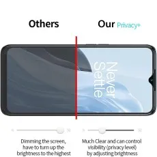 OnePlus privacy screen comparison Others dim, Our Privacy+ clear