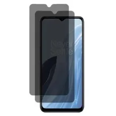 OnePlus Nord N300 smartphone with two privacy screen protectors