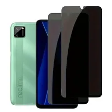 2 Pack Privacy tempered Glass Screen protector for Realme C11.