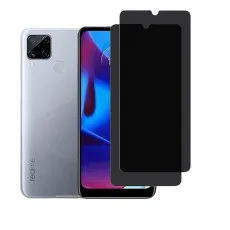 Realme C15 for 2 Pack Privacy Tempered Glass.