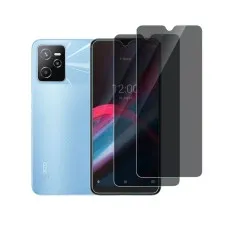 2 Pack Privacy Tempered Glass For Realme Narzo 50A Prime.