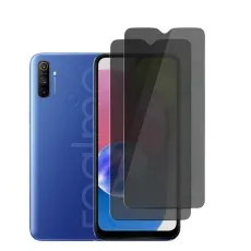 Realme Narzo 10A for 2 Pack Privacy Tempered Glass Screen Protector.