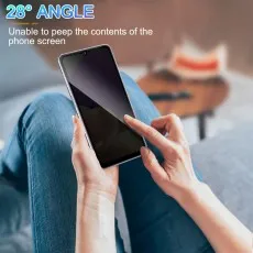 Oppo A77 4G Privacy screen dark at a 28° angle