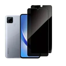 Realme C15 Qualcomm Edition for 2 Pack Privacy Tempered Glass Screen Protector.