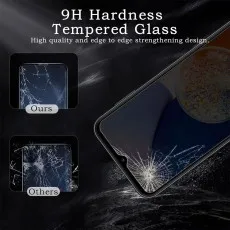 9H hardness tempered glass for Samsung A04, protecting from cracks