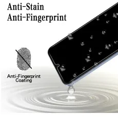 Water-repellent and stain-resistant screen protector on Tecno Camon 12