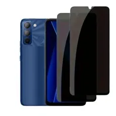 Tecno Pop 5 Pro for 2 Pack Privacy Tempered Glass Screen Protector.