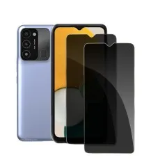 2 Pack Privacy Tempered Glass Screen Protector For Tecno Spark 8C.