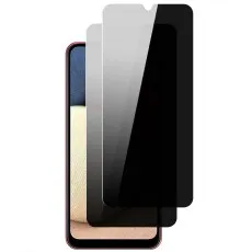 Samsung Galaxy A13 5G phone with two privacy screen protectors