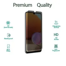 Premium quality phone screen protector with 9H, shatterproof, HD, oleophobic, and anti-fingerprint features