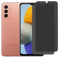Samsung Galaxy F23 phone with two privacy screen protectors