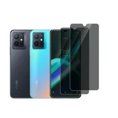 2 Pack Privacy Tempered Glass Screen Protector For Vivo T1 5G