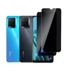 2 Pack Privacy Tempered Glass Screen Protector For  Vivo T1x 4G.