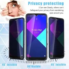 Vivo U3 screen displaying full visibility at 90 degrees and hidden view at 45 degrees.