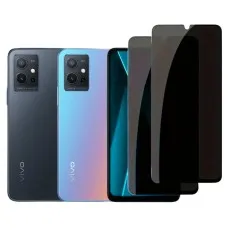 2 Pack Privacy Tempered Glass Screen Protector For vivo Y55 5G.