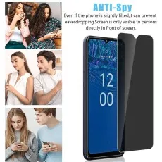 Privacy+ screen guard on vivo Y55 5G reduces viewing from side glances.