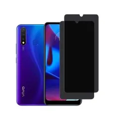 2 Pack Privacy Tempered Glass Screen Protector For Vivo Y5s.