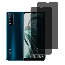 2 Pack Privacy Tempered Glass Screen Protector For Vivo Y12S.