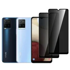 Two vivo Y21t phones and transparent protector.