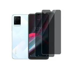 Vivo Y21G display and two clear Privacy protector.