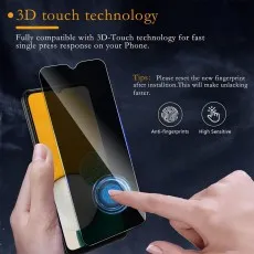 Two-way privacy screen protector for Motorola Moto G10 Power keeps your information safe from prying eyes.