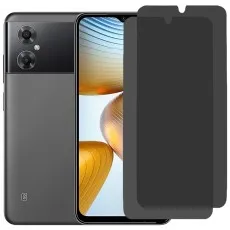 Xiaomi Poco M4 5G smartphone with two privacy screen protectors