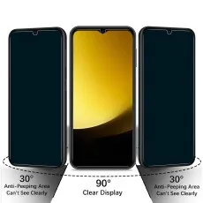 Anti-spy screen protector for Vivo Y51A maintaining private screen usage in public spaces.