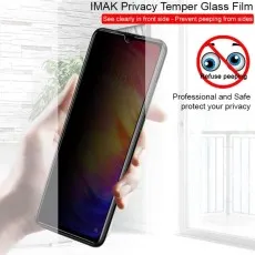 IMAX Privacy Tempered Glass Film on Xiaomi Redmi 10X 5G, blocking side views
