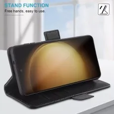 Galaxy S23 Leather Wallet Case with Built-in Stand – Hands-Free Viewing Mode