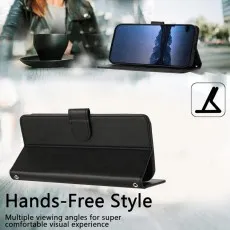 Motorola Moto G54 5G Wallet Case – Hands-Free Magnetic Stand, PU Leather Flip Cover, 3 Card Slots, RFID Blocking, Shockproof Protective Phone Case for Moto G54 5G