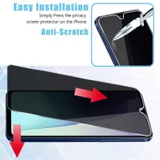 A phone with a screen protector, illustrating easy installation and anti-scratch durability