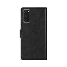 Black leather wallet case with magnetic flip cover for Samsung Galaxy S20 FE 5G