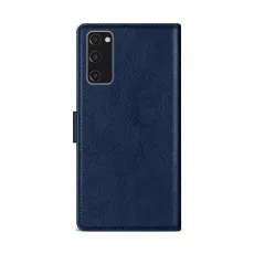 Blue leather wallet case with magnetic flip cover for Samsung Galaxy S20 FE 5G