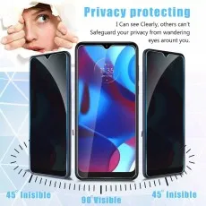 Huawei nova Y60 Privacy screen protector clearly visible at 90 degrees, invisible at 45 degrees.
