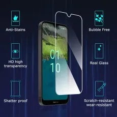 Tempered glass screen protector for Xiaomi Redmi Note 11T 5G with anti-stain, bubble-free, shatterproof, scratch-resistant, and HD transparency features.