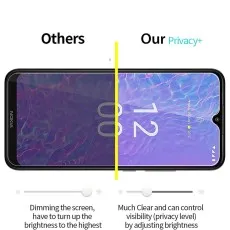 plit view of Huawei nova Y90 with two screen protector.