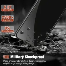 A phone falls from 6 feet, showing its shockproof screen protector's durability