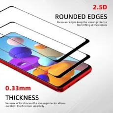 Ultra-slim 0.33mm LG Q61 glass maintains excellent touch screen sensitivity.