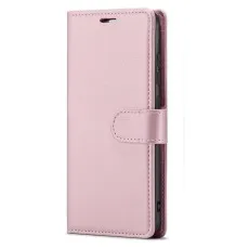 Rose leather wallet case with magnetic flip cover for Samsung Galaxy S21FE