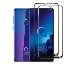 2 Pack 9D Tempered Glass Protectors for Alcatel 3 2019.
