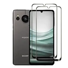 2 Pack 9D Tempered Glass Screen Protector For Sharp Aquos Sene7.
