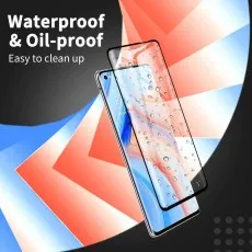 Waterproof and oil-proof screen protector with easy-to-clean surface and bubble-free fit