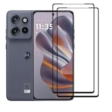 Two 9D glass screen protectors for Motorola Edge 50 Neo.