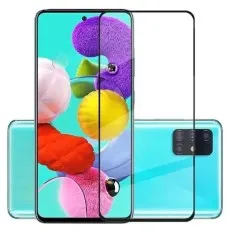 A turquoise smartphone, visible from front and back, with a screen protector