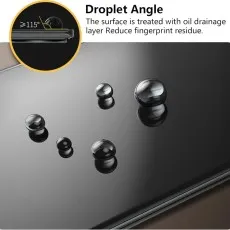 Hydrophobic 9D screen protector in action For Google Pixel 6.