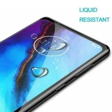 Motorola Moto G8 Power with liquid-resistant 9D screen protector.
