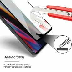 Visual proof of anti-scratch protection for Blackview A90 showing resistance to sharp objects.