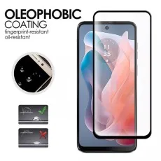 Blackview A96 with a clear Oleophobic Coating 9D screen protector.